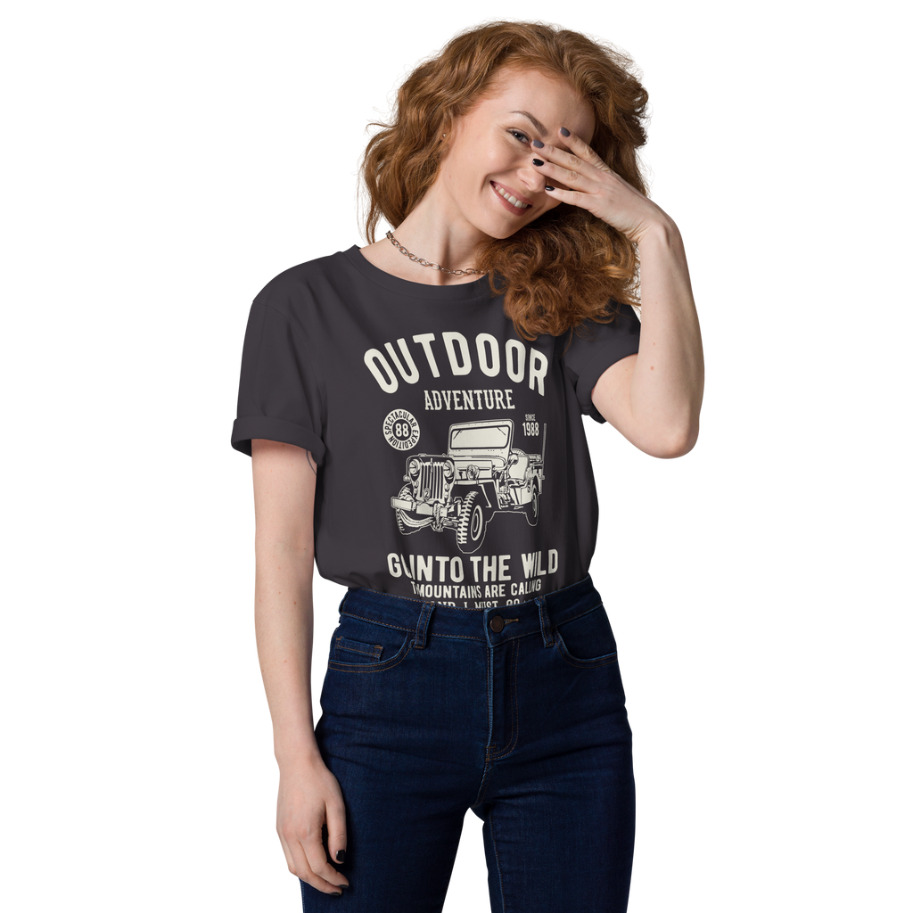 OUTDOOR ADVENTURE Unisex organic cotton t-shirt