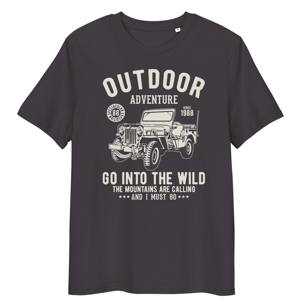 OUTDOOR ADVENTURE Unisex organic cotton t-shirt