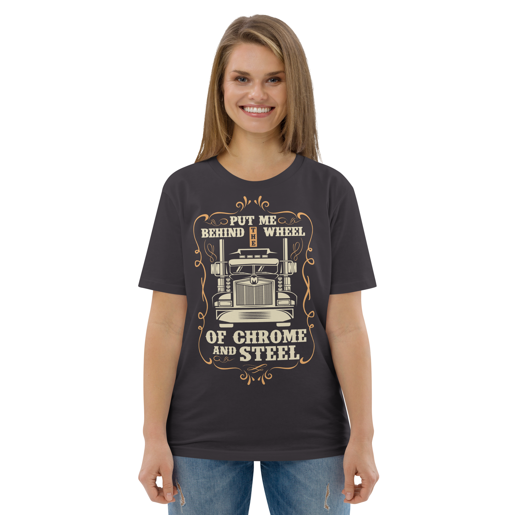 BEHIND THE WHEEL unisex t-shirt