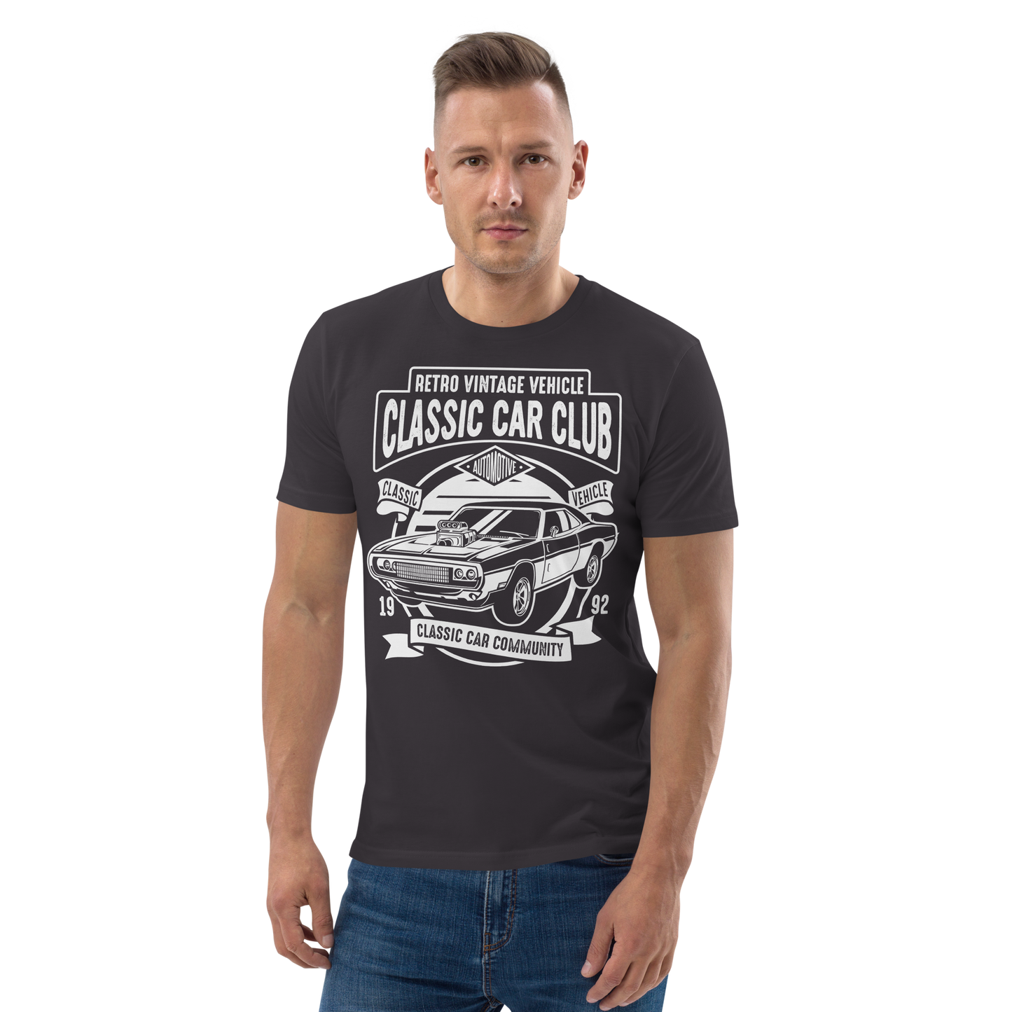 CLASSIC CAR CLUB Unisex organic cotton t-shirt