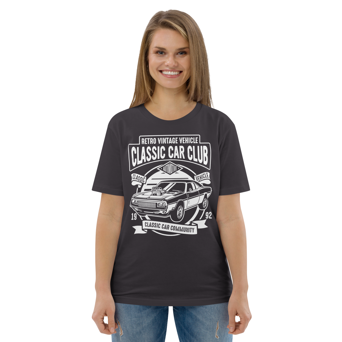 CLASSIC CAR CLUB Unisex organic cotton t-shirt