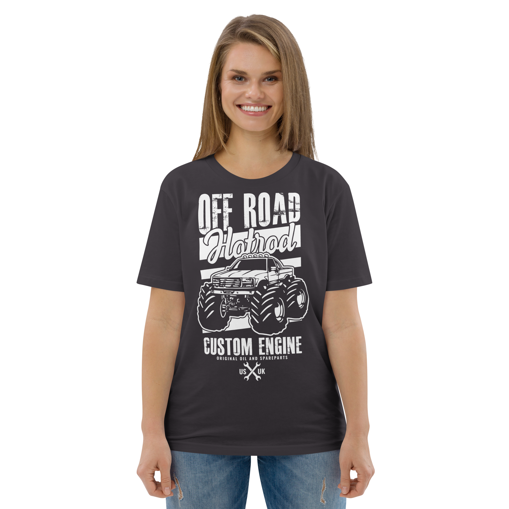 Camiseta unisex de algodón orgánico OFF ROAD HOTROD