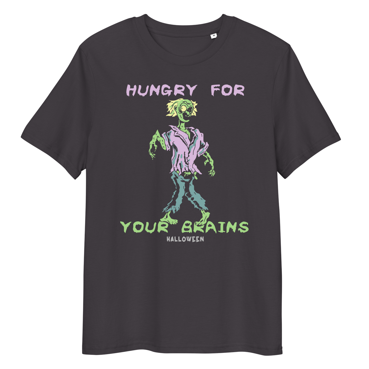 HUNGRY FOR YOUR BRAINS unisex organic cotton t-shirt