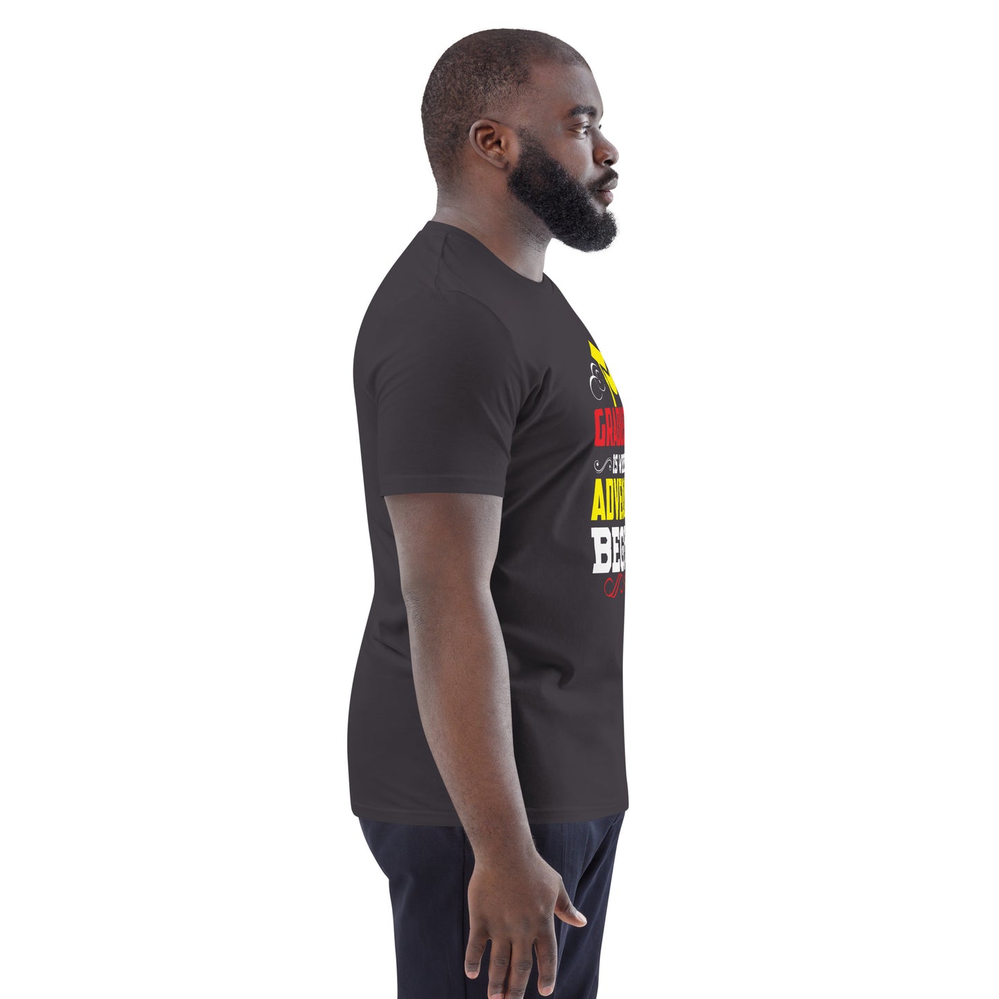 ADVENTURE BEGINS Unisex organic cotton t-shirt