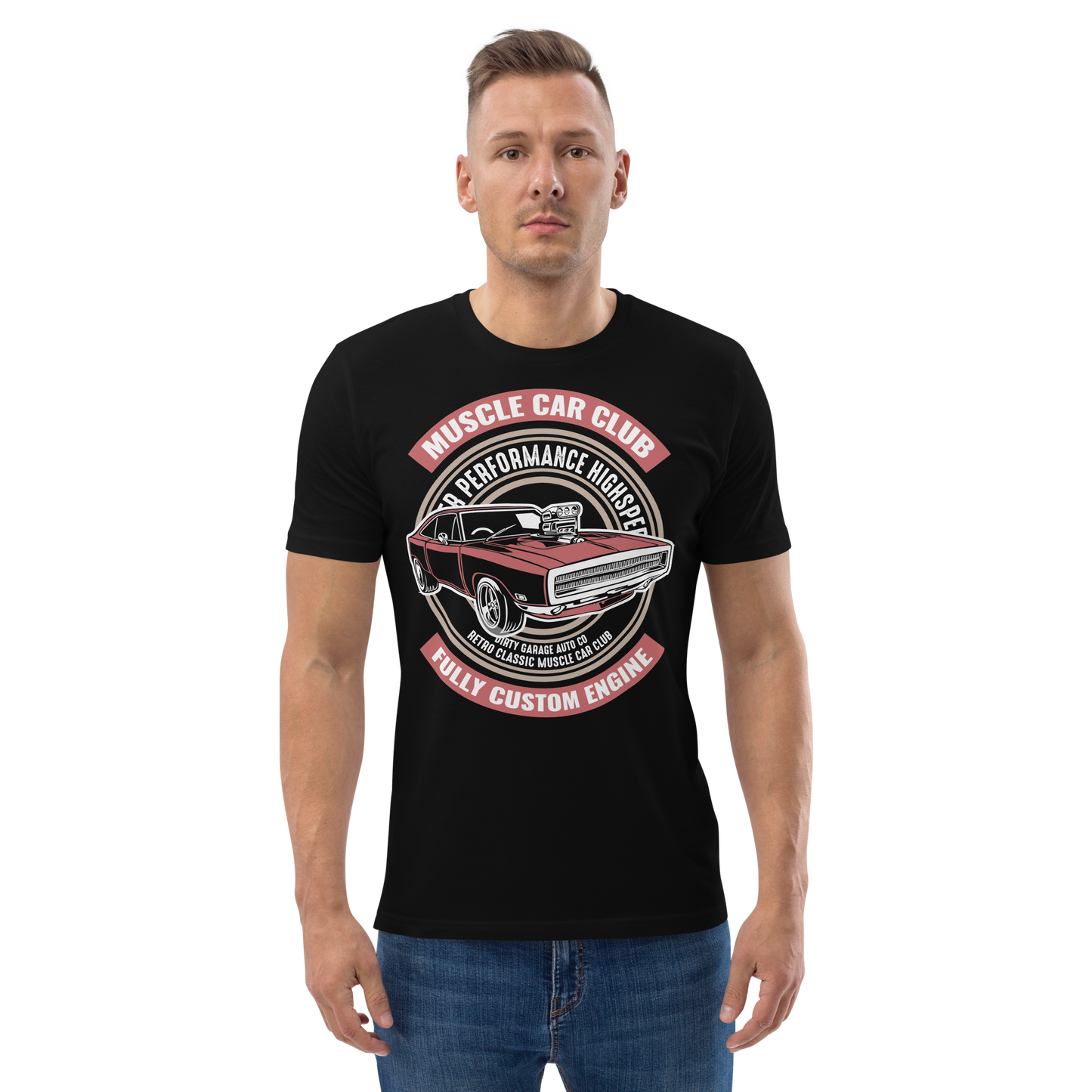 MUSCLE CAR CLUB Unisex organic cotton t-shirt