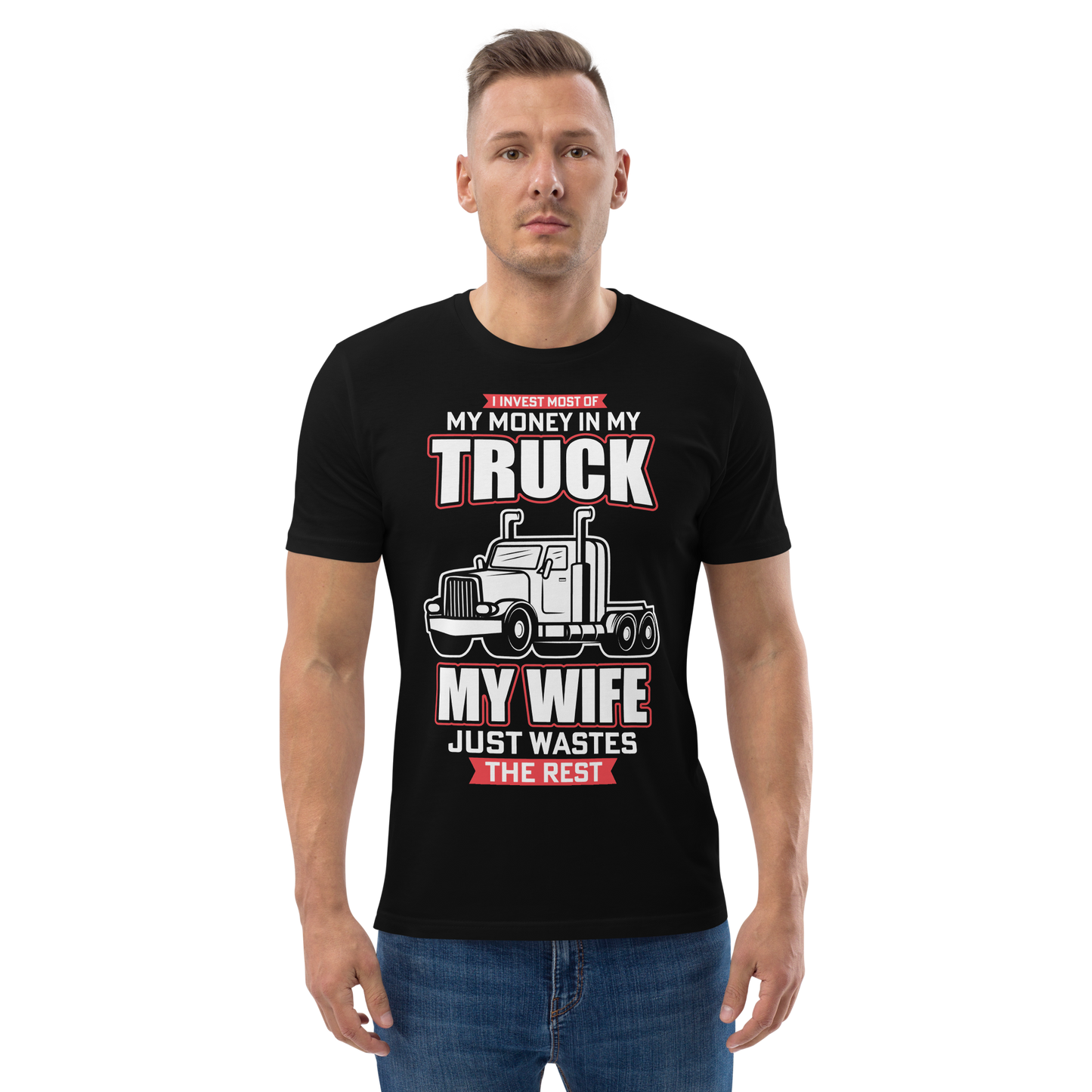 MY TRUCK & MY WIFE Unisex organic cotton t-shirt