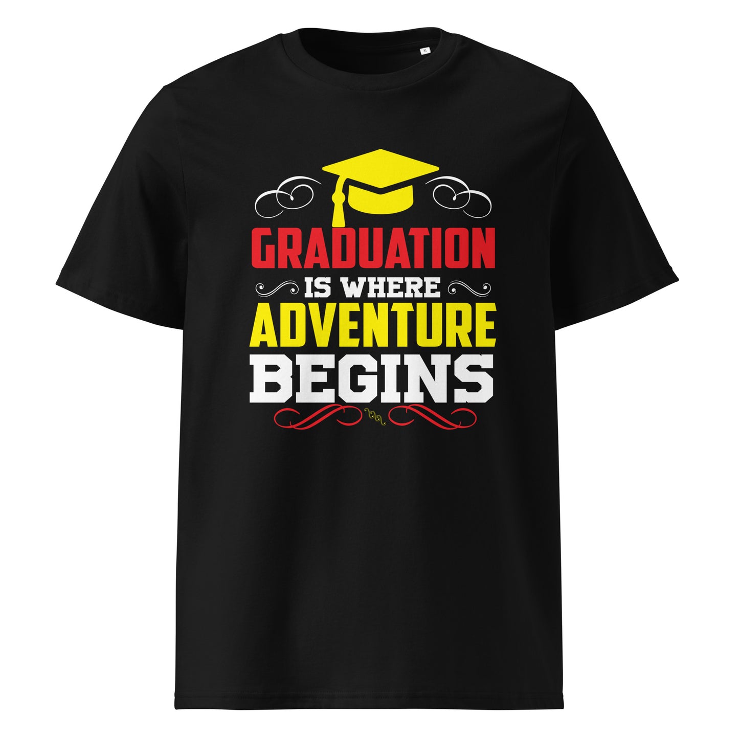 ADVENTURE BEGINS Unisex organic cotton t-shirt