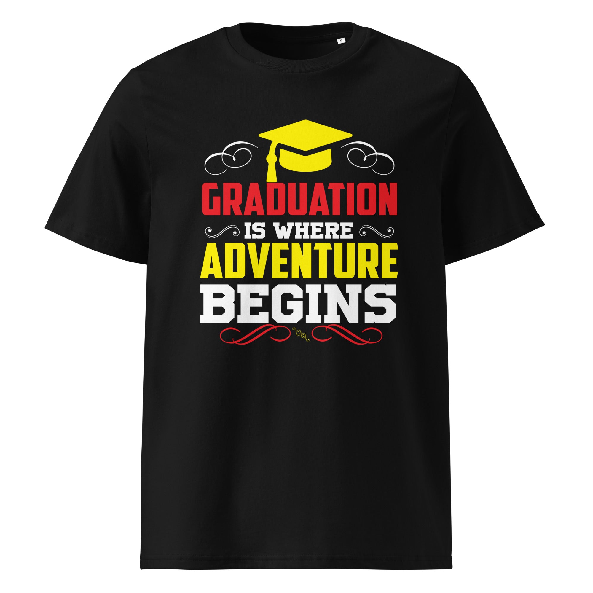 ADVENTURE BEGINS unisex t-shirt