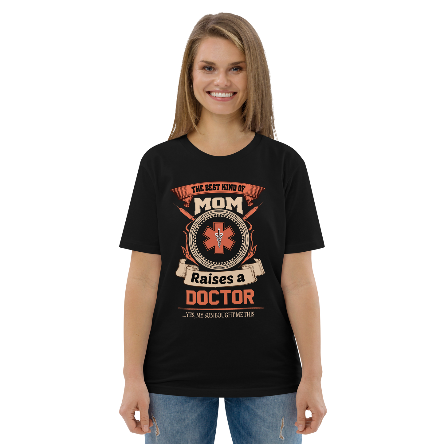 RAISES A DOCTOR Doctor series unisex organic cotton t-shirt