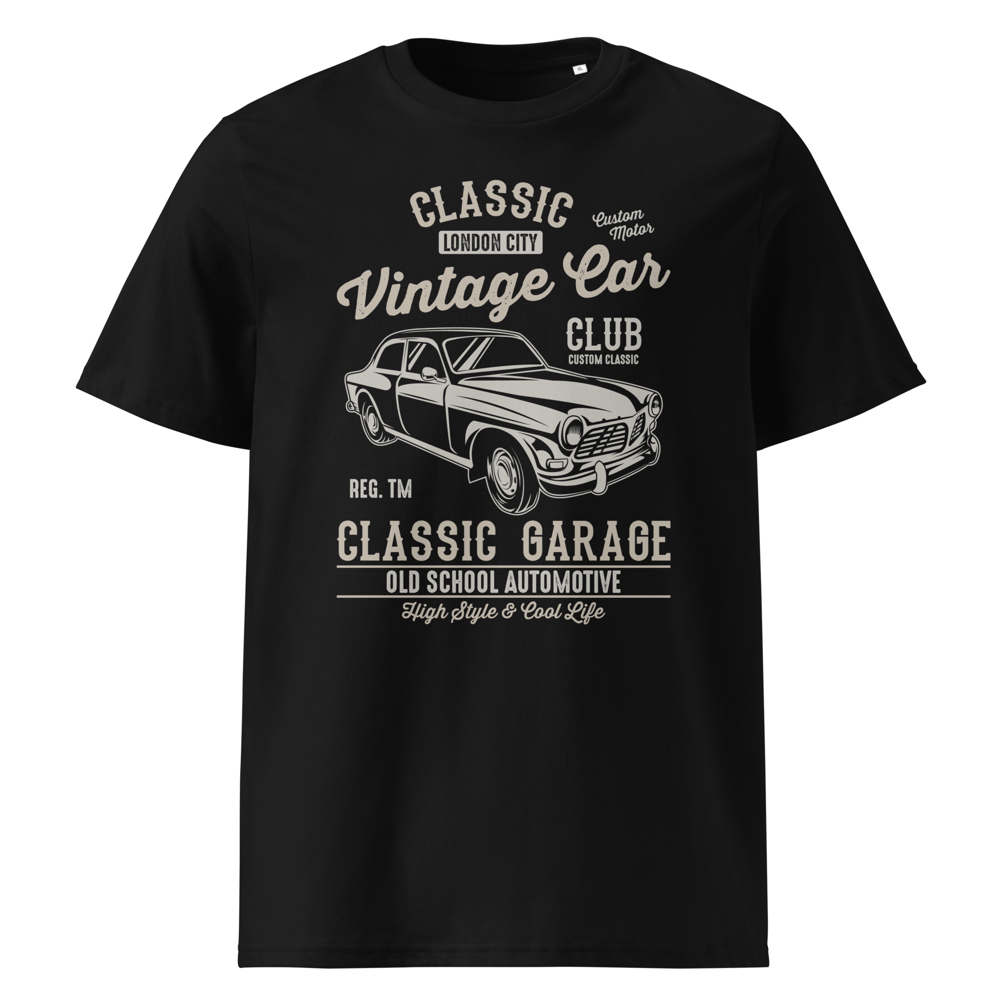 LONDON VINTAGE CAR Unisex organic cotton t-shirt
