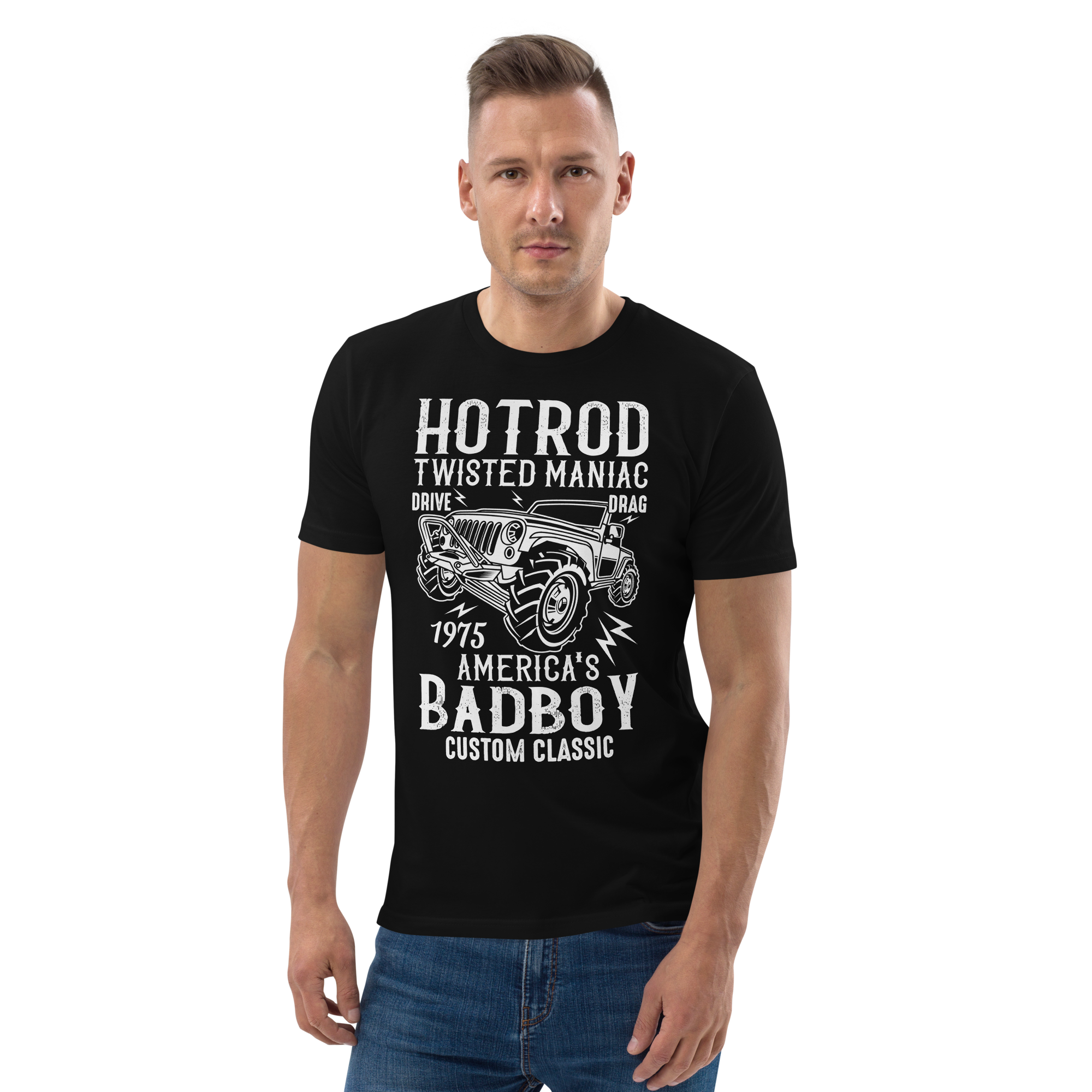 HOTROD BADBOY Unisex-T-Shirt aus Bio-Baumwolle