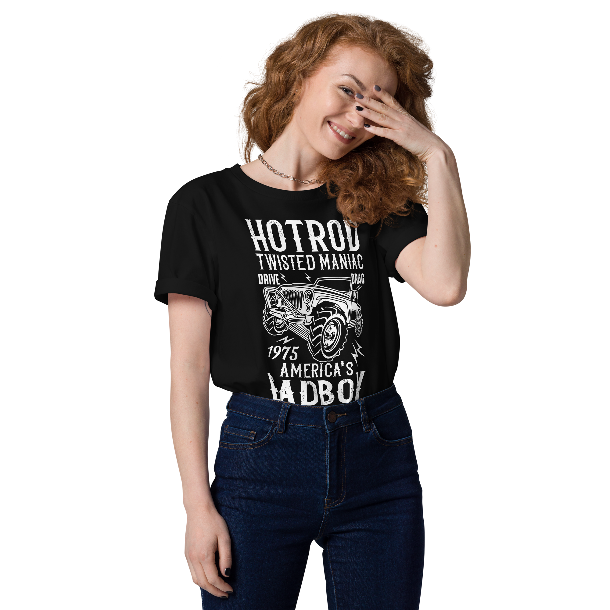 HOTROD BADBOY Unisex-T-Shirt aus Bio-Baumwolle