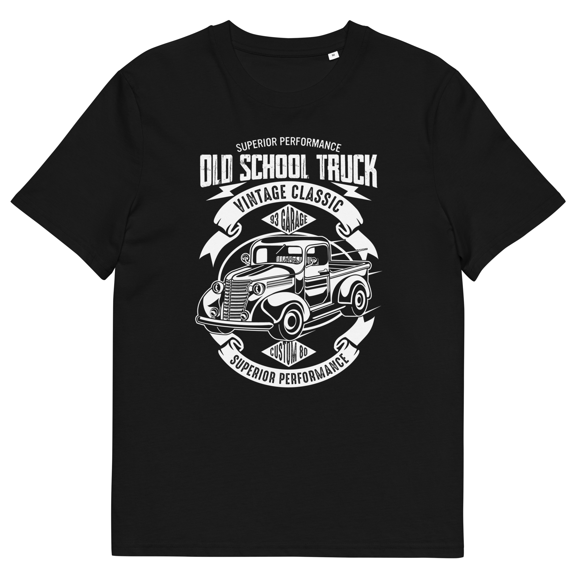 OLD SCHOOL TRUCK Unisex organic cotton t-shirt