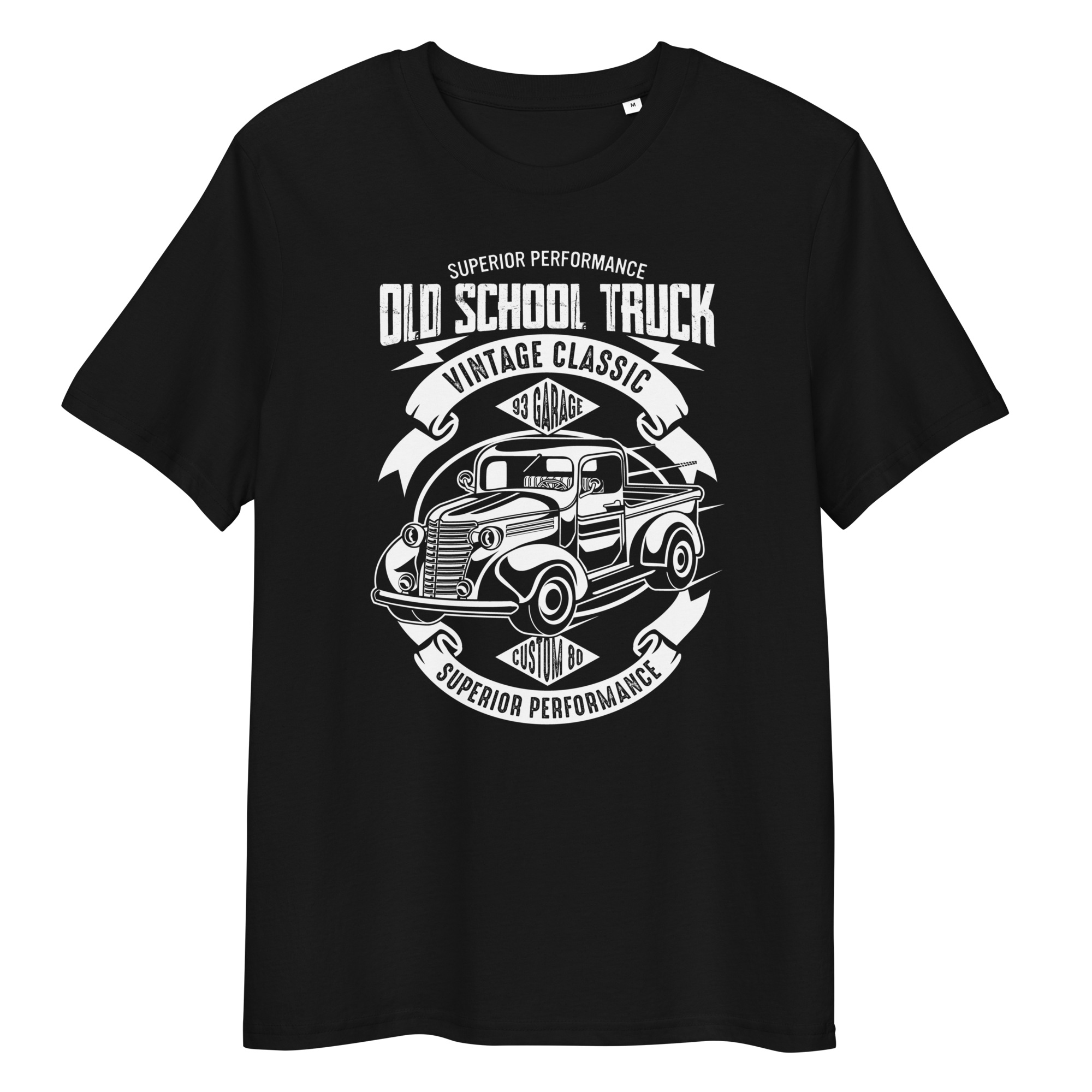 OLD SCHOOL TRUCK Unisex organic cotton t-shirt