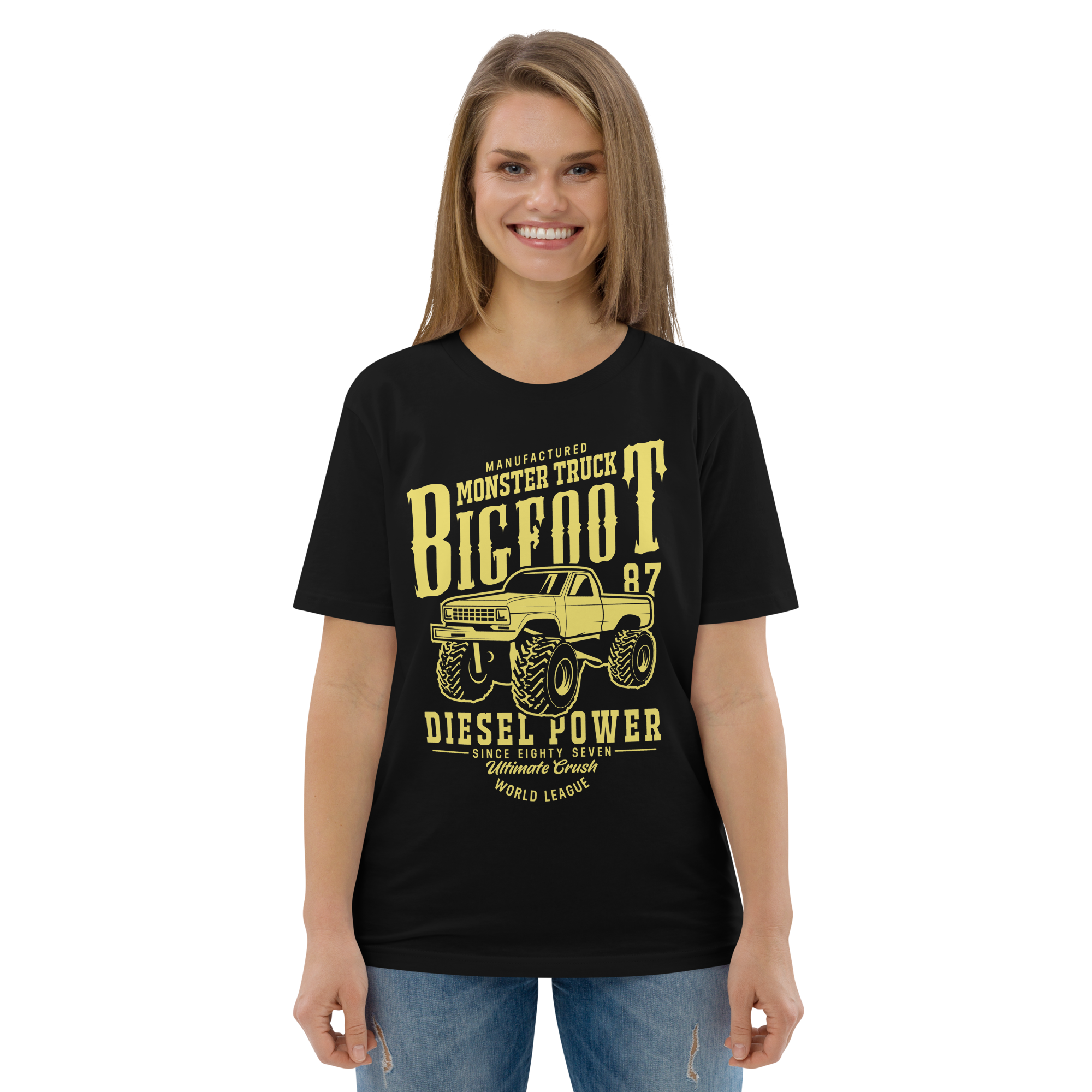 Camiseta unisex de algodón orgánico BIGFOOT DIESEL POWER