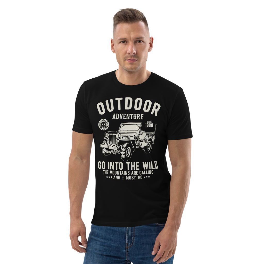 OUTDOOR ADVENTURE Unisex organic cotton t-shirt