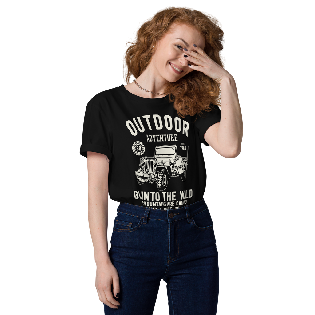 OUTDOOR ADVENTURE Unisex organic cotton t-shirt