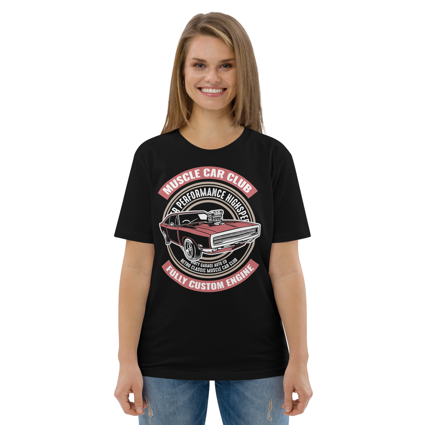 MUSCLE CAR CLUB Unisex organic cotton t-shirt