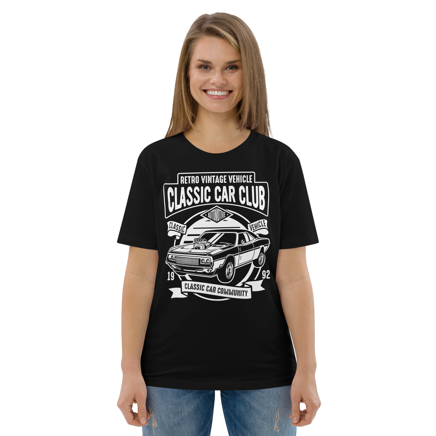 CLASSIC CAR CLUB Unisex organic cotton t-shirt