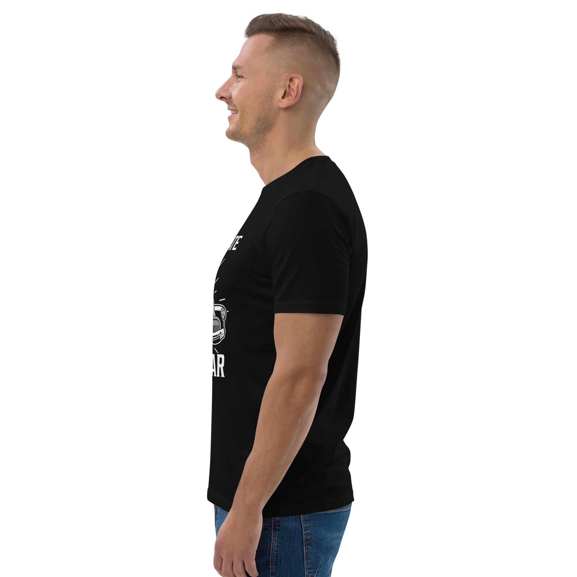 OLDMAN WITH A CLASSIC CAR unisex t-shirt