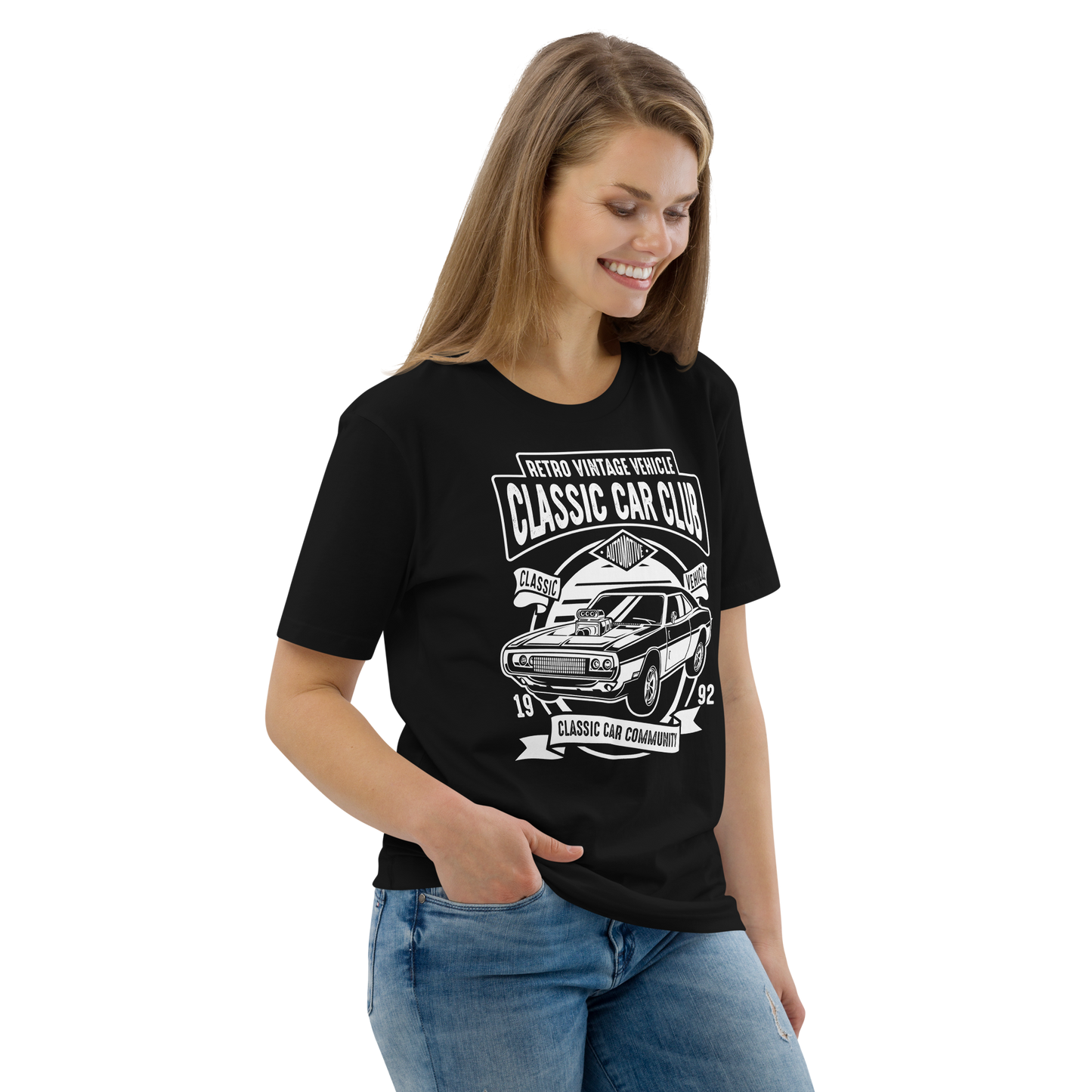 CLASSIC CAR CLUB Unisex organic cotton t-shirt