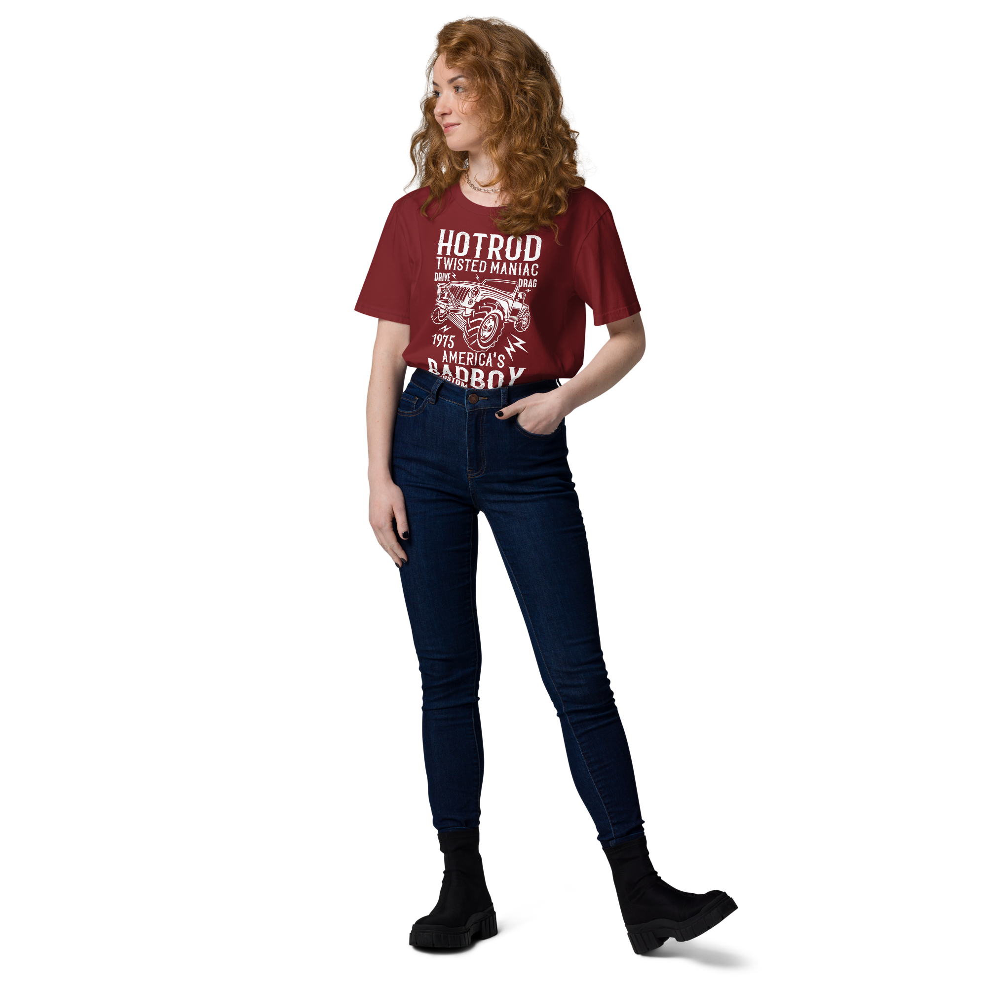 HOTROD BADBOY Unisex-T-Shirt aus Bio-Baumwolle