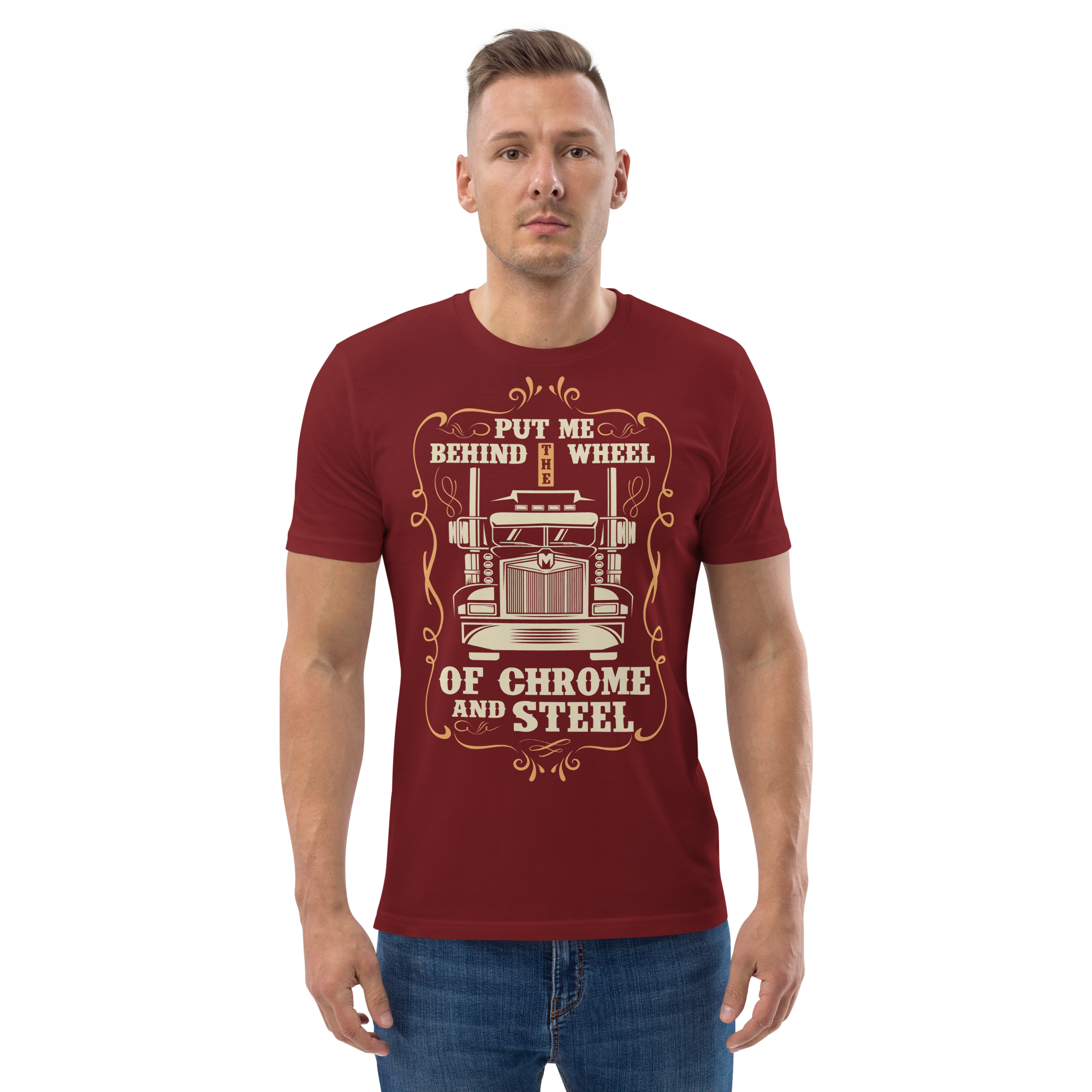 BEHIND THE WHEEL unisex t-shirt