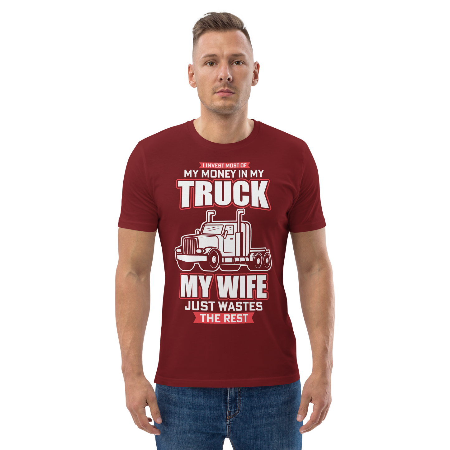 MY TRUCK & MY WIFE Unisex organic cotton t-shirt