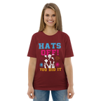 HATS OFF! unisex t-shirt - Printoo Shop - - graduation, t-shirt, unisex, Unisex Organic Cotton T-Shirt | Stanley/Stella STTU169