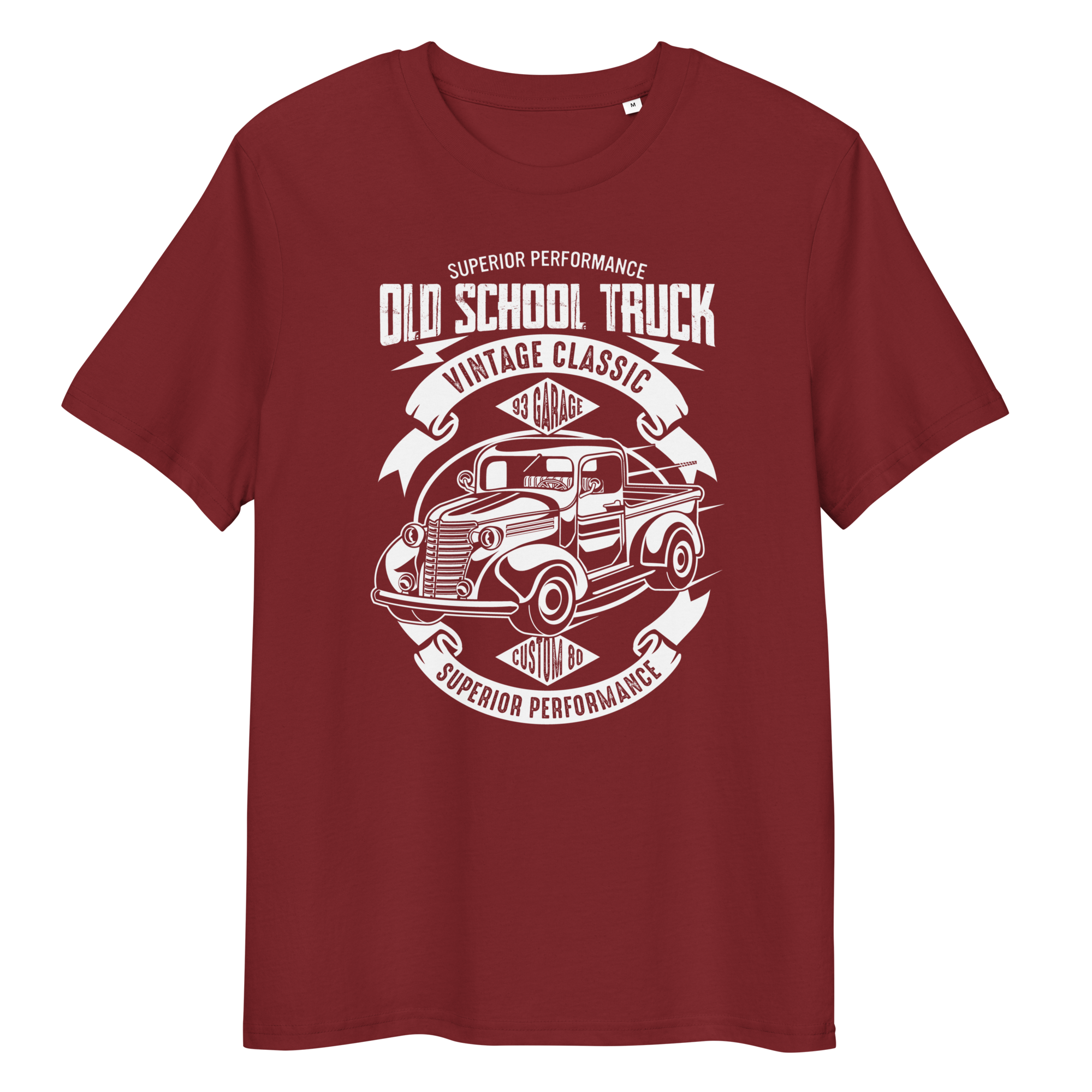 OLD SCHOOL TRUCK Unisex organic cotton t-shirt