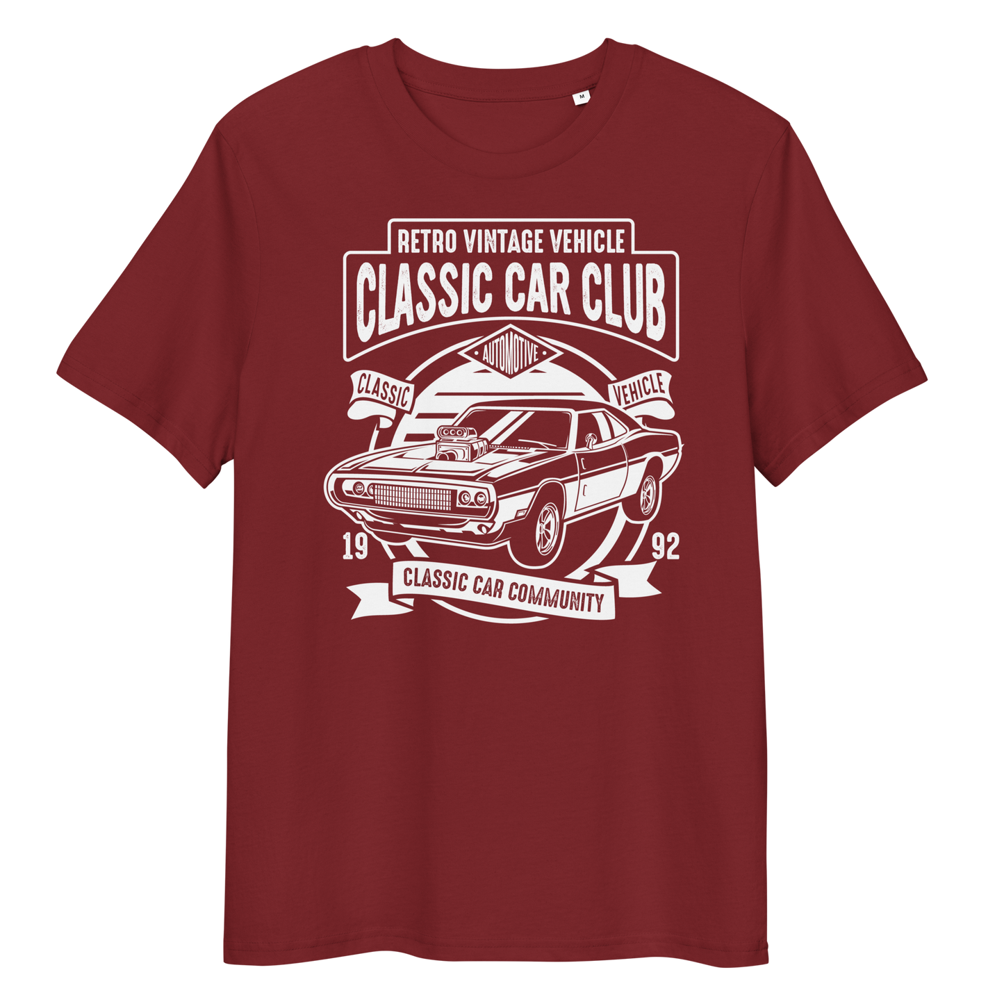 CLASSIC CAR CLUB Unisex organic cotton t-shirt