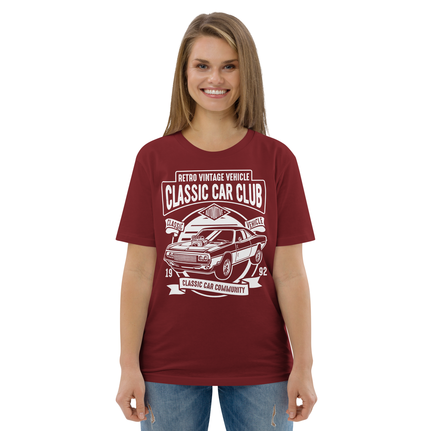 CLASSIC CAR CLUB Unisex organic cotton t-shirt