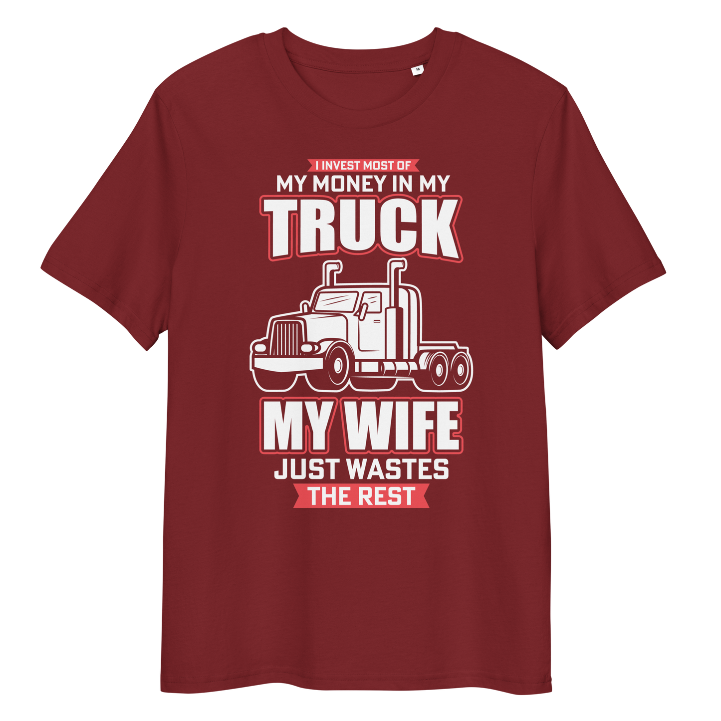 MY TRUCK & MY WIFE Unisex organic cotton t-shirt