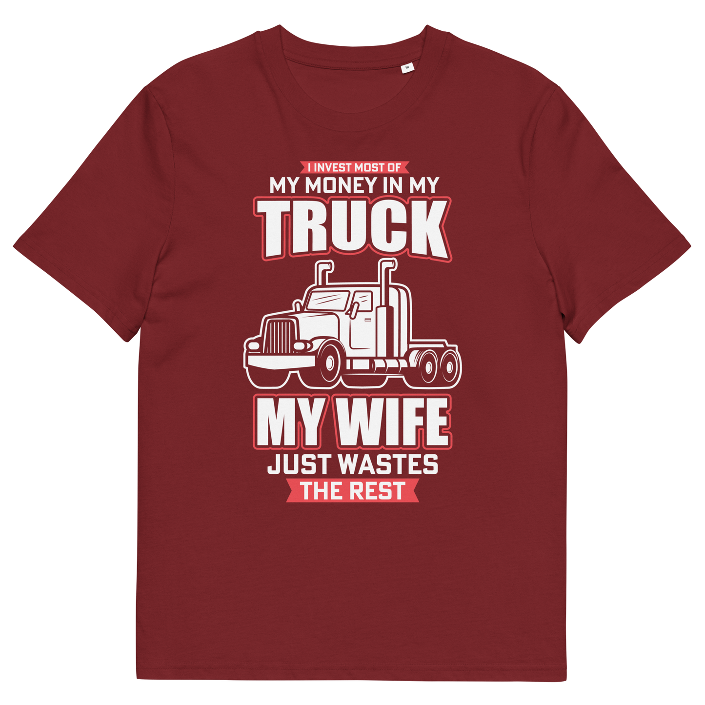 MY TRUCK & MY WIFE Unisex organic cotton t-shirt