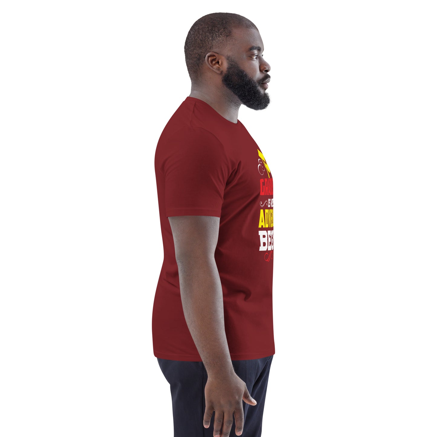 ADVENTURE BEGINS Unisex organic cotton t-shirt