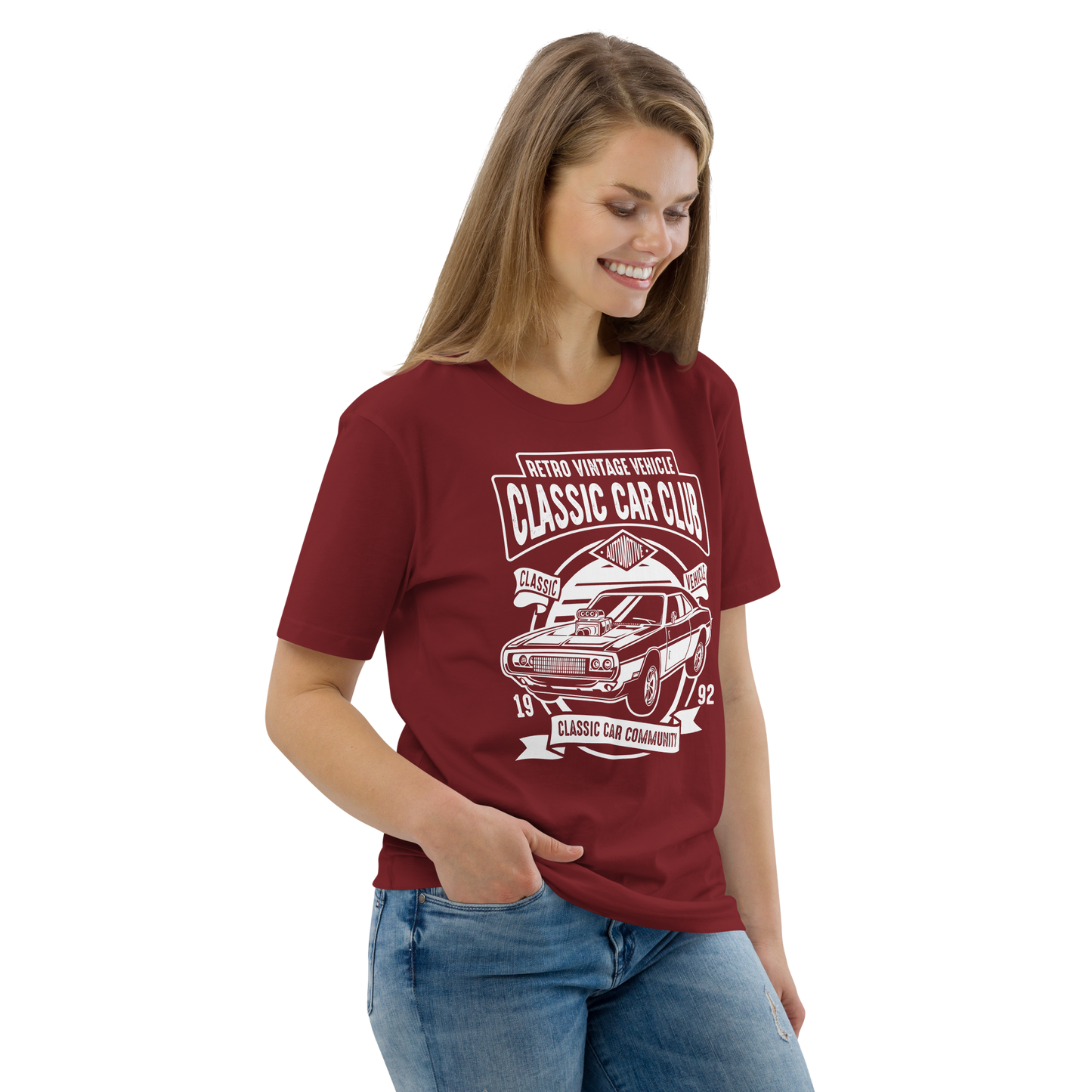 CLASSIC CAR CLUB Unisex organic cotton t-shirt