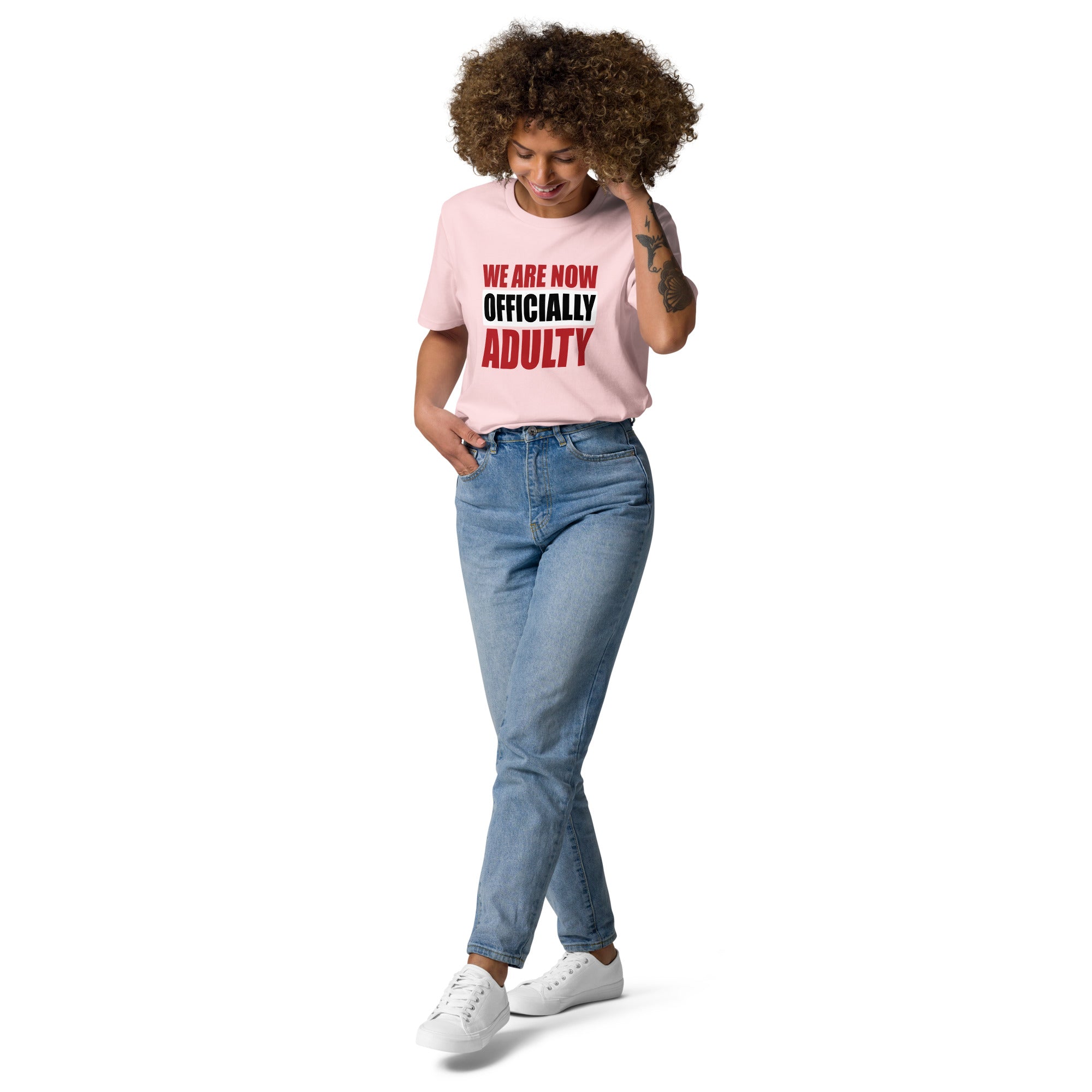 Graduation t-shirt pink front