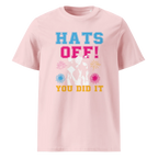 HATS OFF! unisex t-shirt - Printoo Shop - - graduation, t-shirt, unisex, Unisex Organic Cotton T-Shirt | Stanley/Stella STTU169