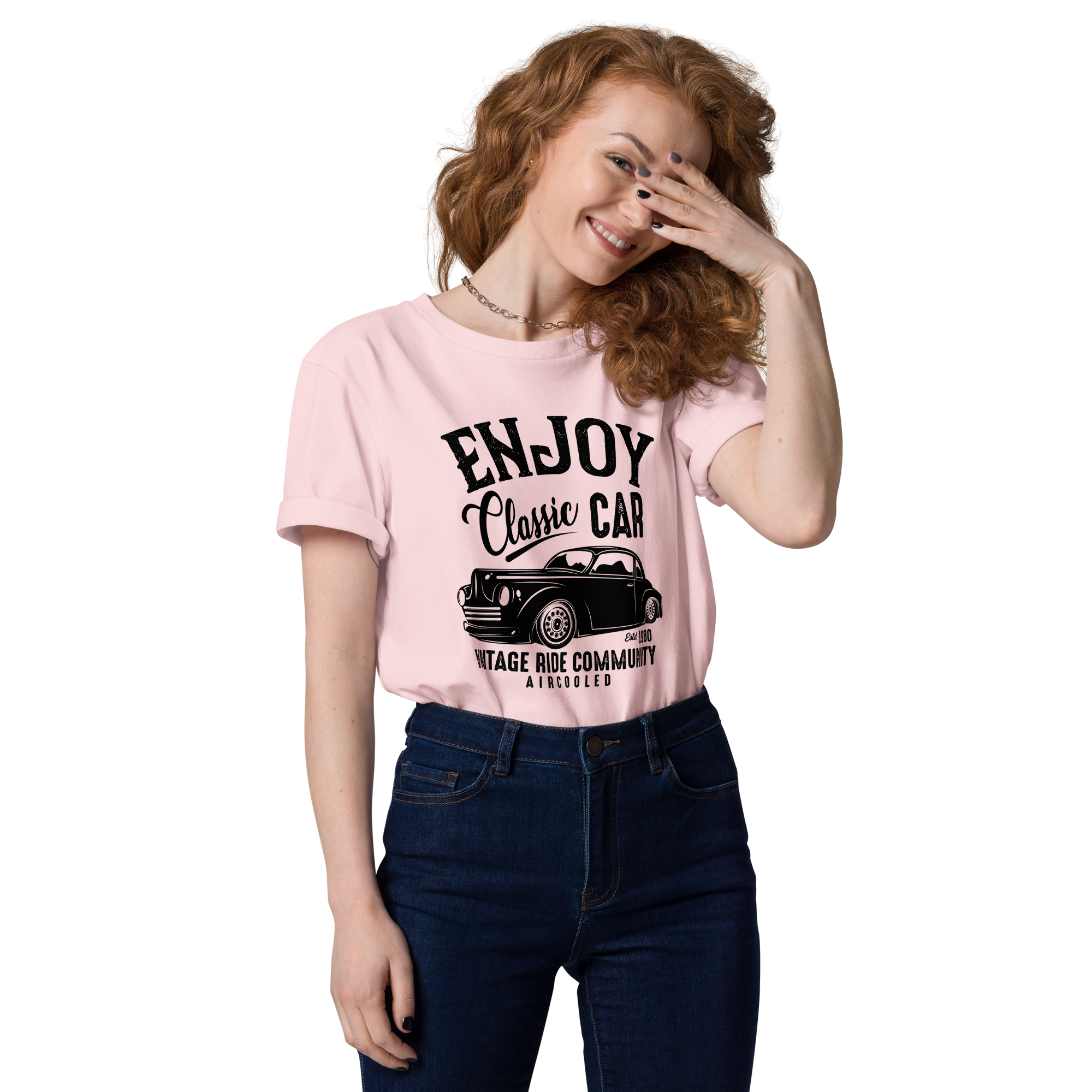 ENJOY CLASSIC CAR Unisex T-Shirt aus Bio-Baumwolle