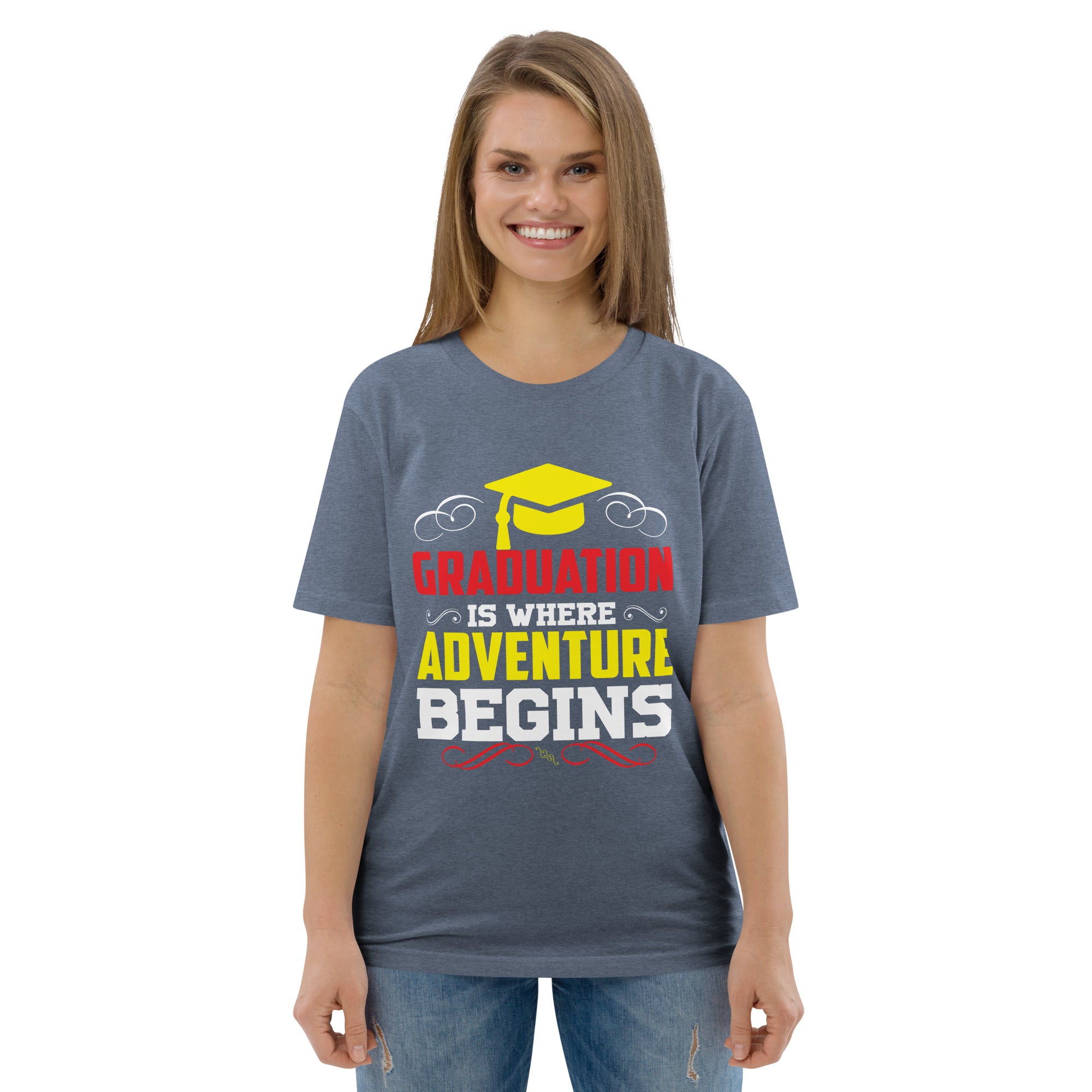 ADVENTURE BEGINS unisex t-shirt