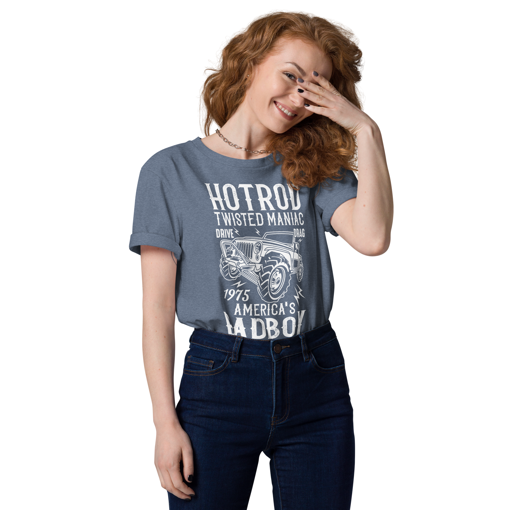 HOTROD BADBOY Unisex-T-Shirt aus Bio-Baumwolle