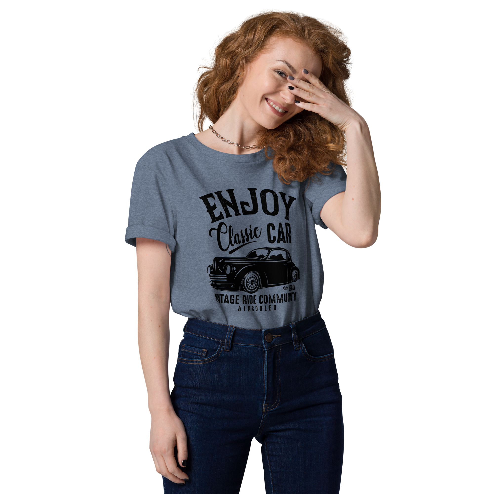 ENJOY CLASSIC CAR Unisex T-Shirt aus Bio-Baumwolle