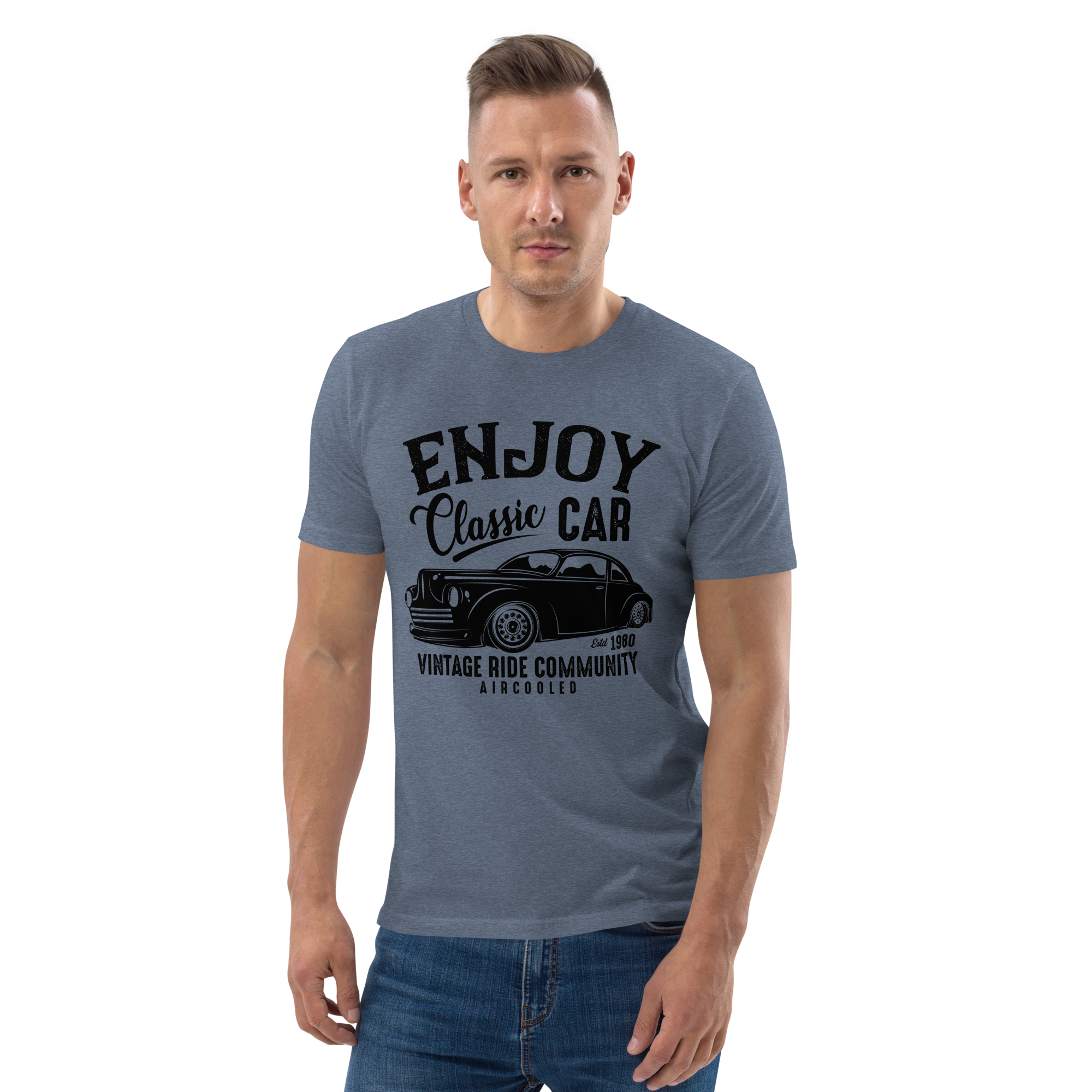 ENJOY CLASSIC CAR Unisex T-Shirt aus Bio-Baumwolle