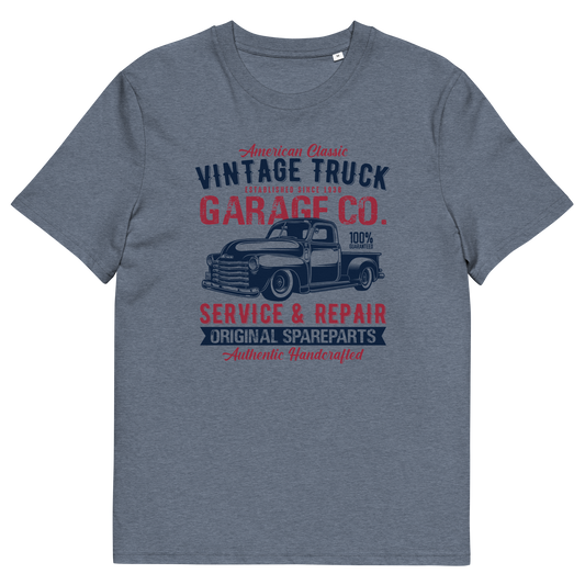 VINTAGE TRUCK Unisex organic cotton t-shirt