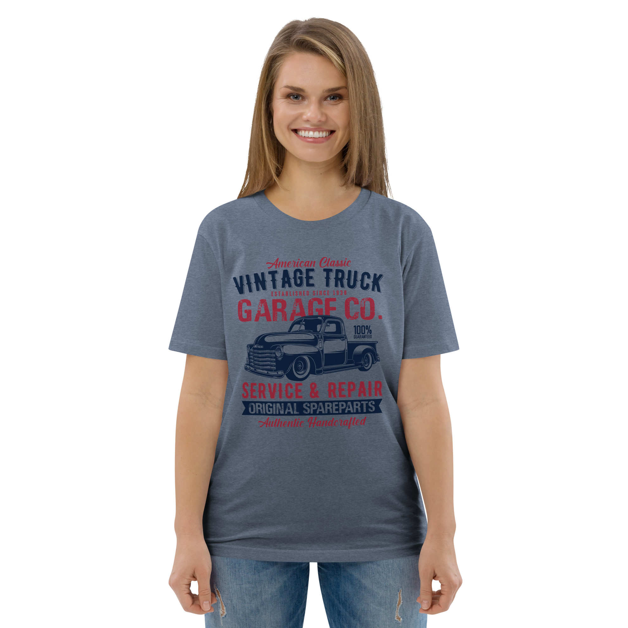 VINTAGE TRUCK Unisex-T-Shirt aus Bio-Baumwolle