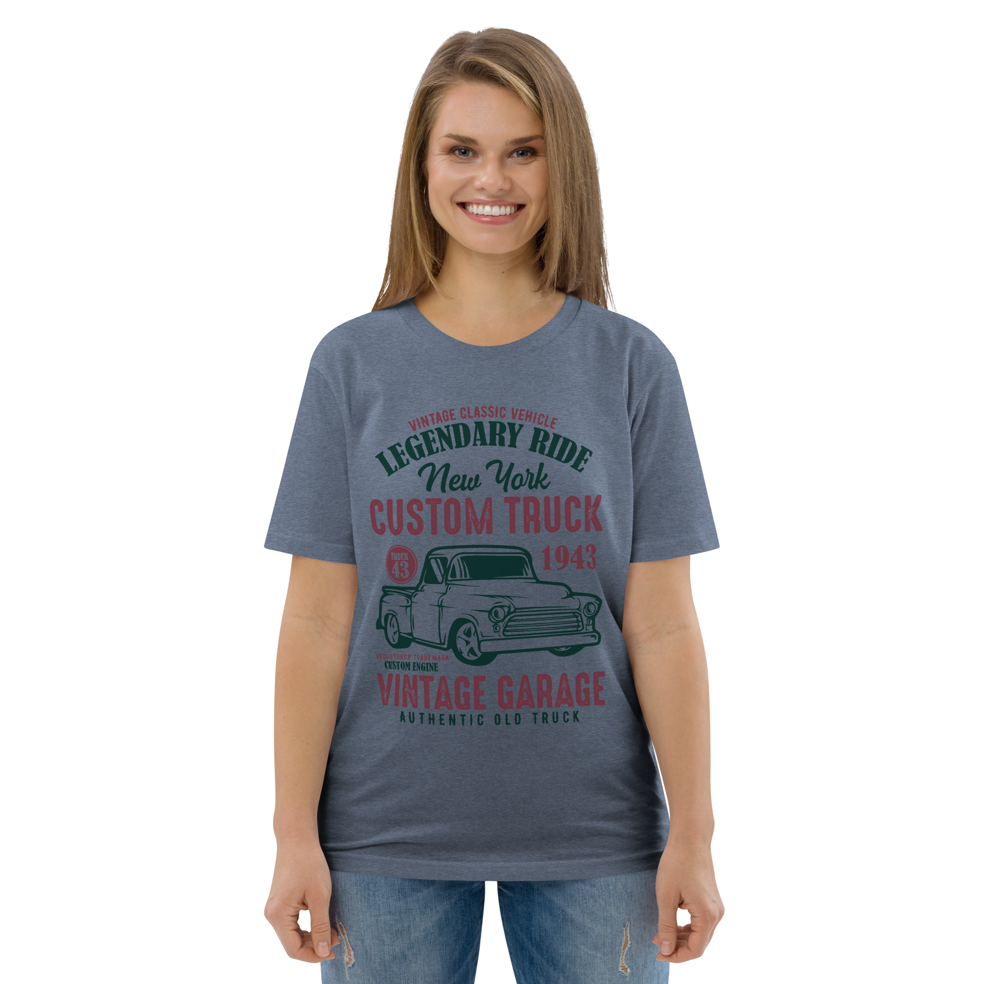 NEW YORK CUSTOM TRUCK Unisex-T-Shirt aus Bio-Baumwolle