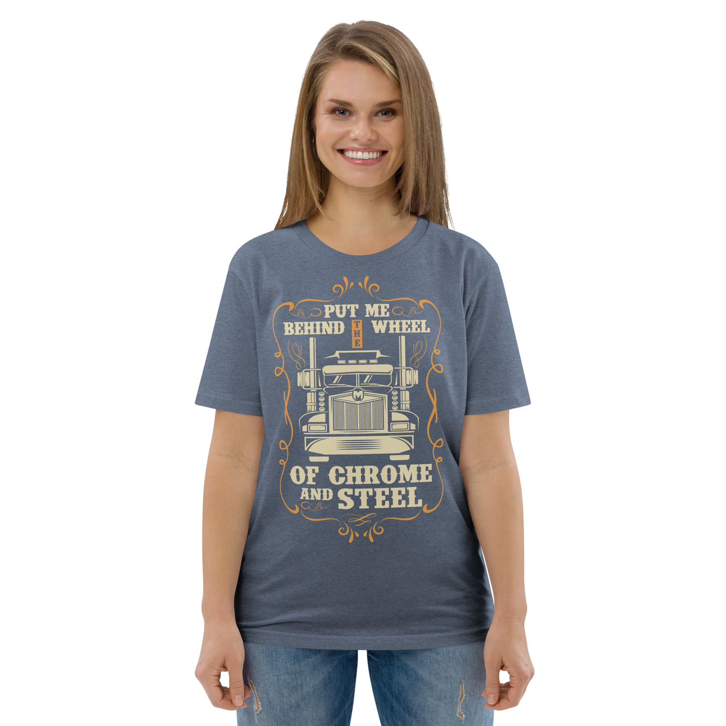 BEHIND THE WHEEL Unisex organic cotton t-shirt