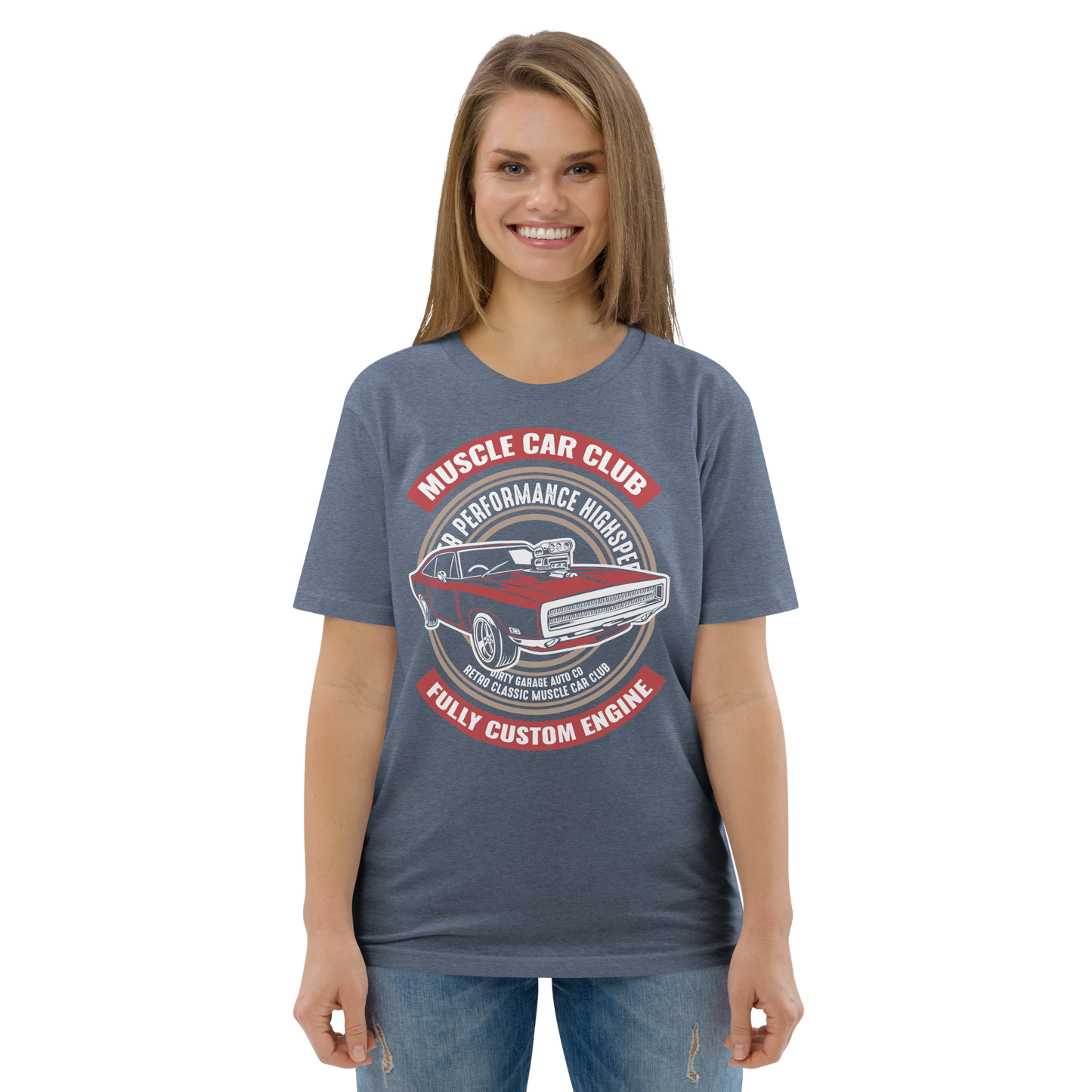 MUSCLE CAR CLUB Unisex organic cotton t-shirt