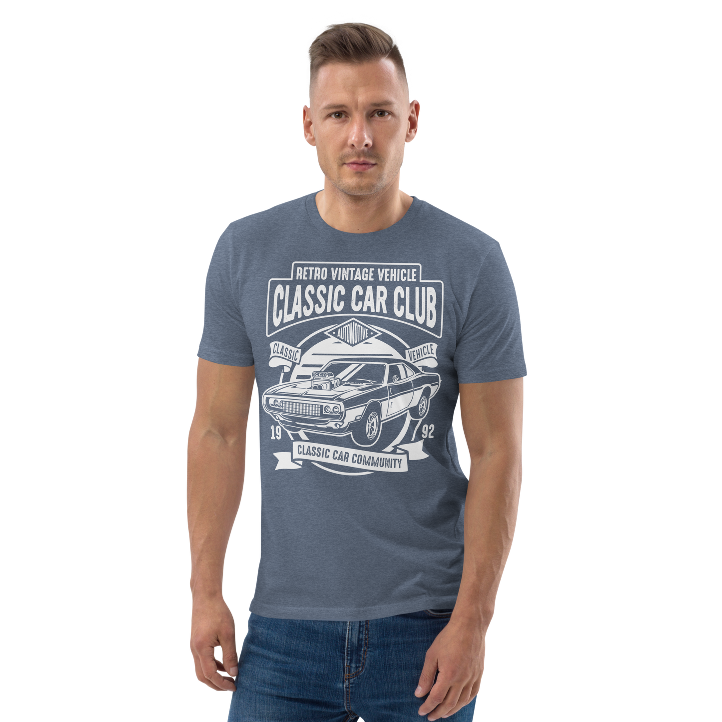 CLASSIC CAR CLUB Unisex organic cotton t-shirt