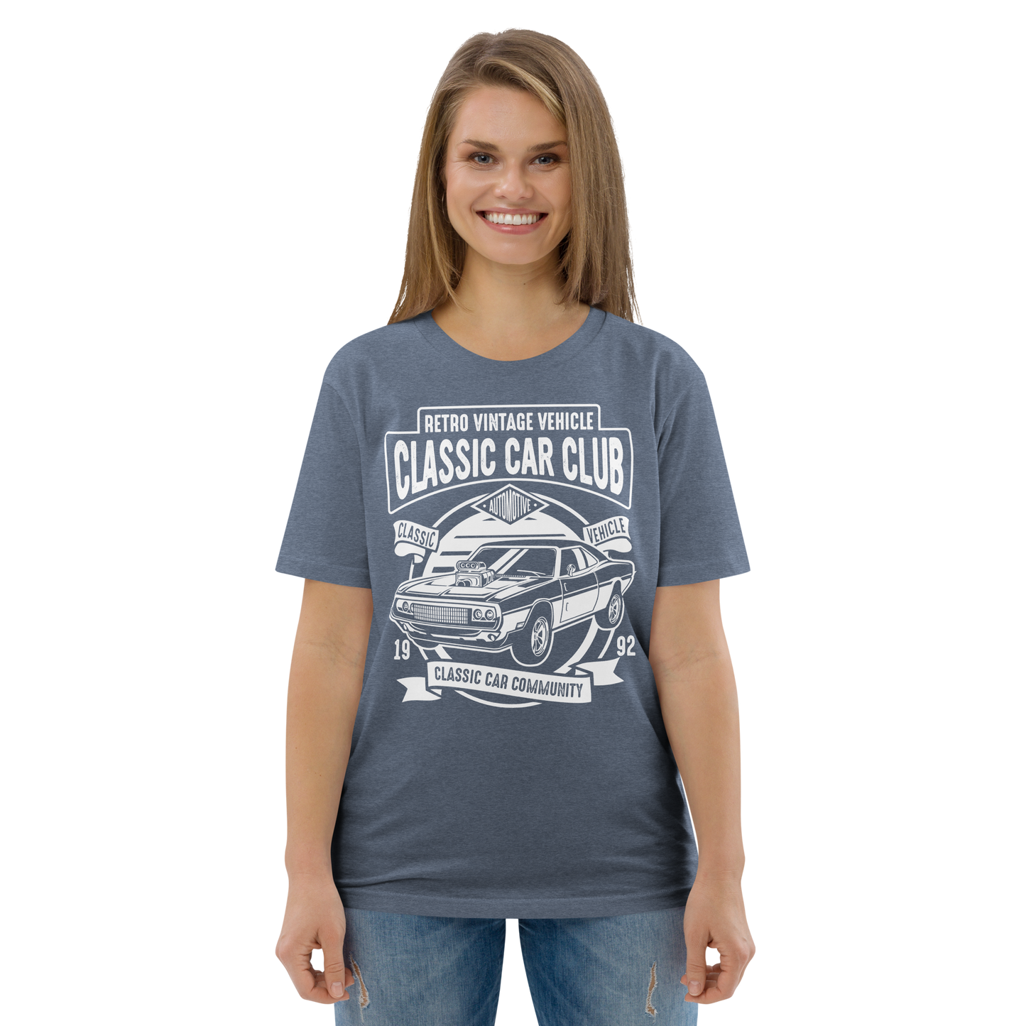 CLASSIC CAR CLUB Unisex organic cotton t-shirt